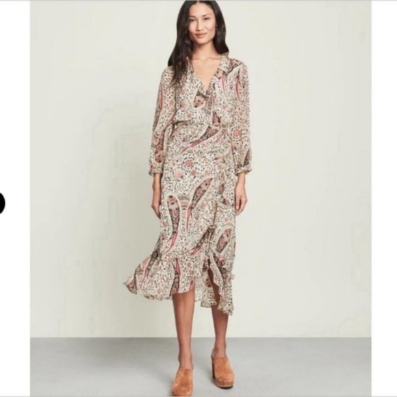 VERONICA BEARD Derby Silk Midi Dress Sz 00 - Picture 2 of 5